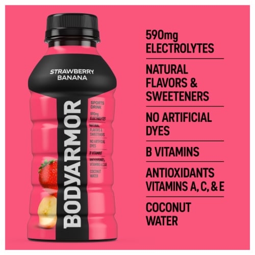 BODYARMOR Strawberry Banana Sports Drink Multipack Bottles Perspective: back