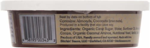 Bitchin' Sauce Chocolate Sweet Sauce™ with Almonds Perspective: back