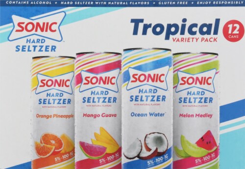Sonic™ Tropical Hard Seltzer Variety Pack Perspective: back