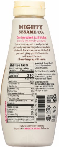 Mighty Sesame Co® Organic Vegan Tahini Sauce Perspective: back