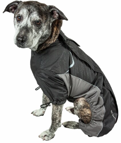 Dog Helios Blizzard Full-Bodied Adjustable and 3M Reflective Dog Jacket Perspective: back