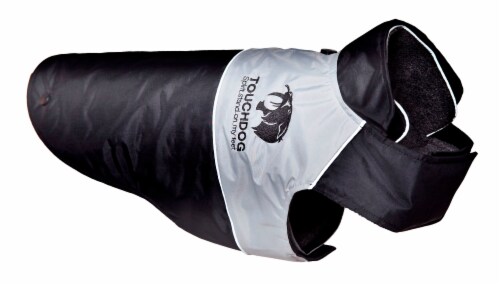 Touchdog Lightening-Shield Waterproof 2-in-1 Convertible Dog Jacket w/ Blackshark technology Perspective: back