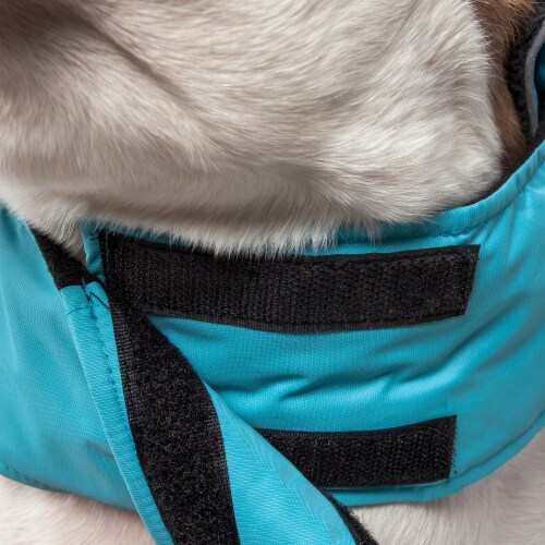 Touchdog Lightening-Shield Waterproof 2-in-1 Convertible Dog Jacket w/ Blackshark technology Perspective: back