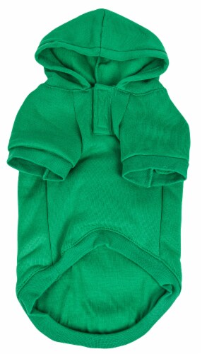 Pet Life LED Lighting Cool Santa Shades Hooded Sweater Pet Costume Perspective: back