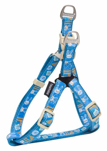 Touchdog Caliber Designer Embroidered Fashion Pet Dog Leash And Harness Combination Perspective: back