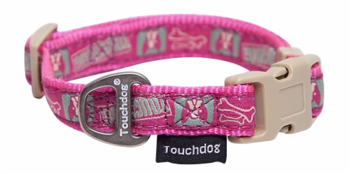 Touchdog Caliber Designer Embroidered Fashion Pet Dog Leash And Collar Combination Perspective: back