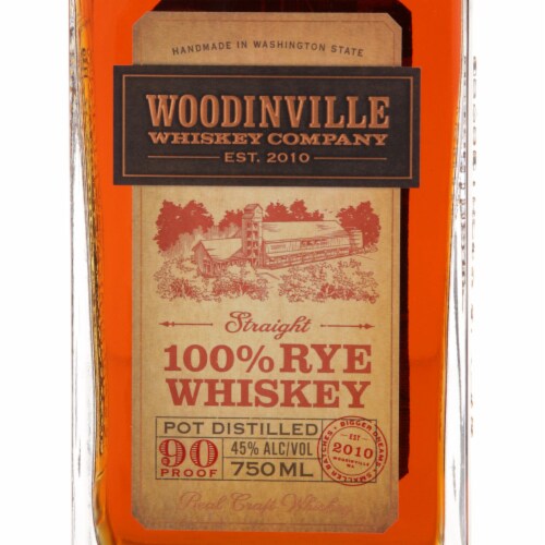 Woodinville Whiskey Co. Signature Straight Rye Whiskey Perspective: back