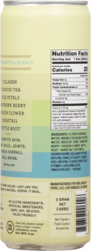 SkinTe® Hibiscus Vanilla Collagen Sparkling Tea Perspective: back