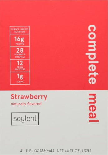 Soylent® Strawberry Ready-to-Drink Meal Perspective: back