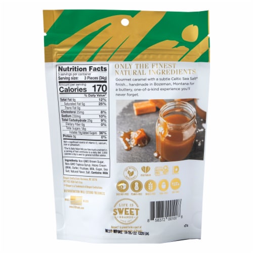 Béquet® Gourmet Celtic Sea Salt® Caramel Perspective: back
