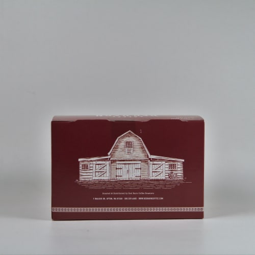 Red Barn Coffee Roasters 12ct. Single Serve Medium Roast Coffee Pods Perspective: back