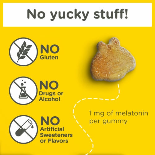 Zarbee's Children's Natural Berry Melatonin Gummies Perspective: back