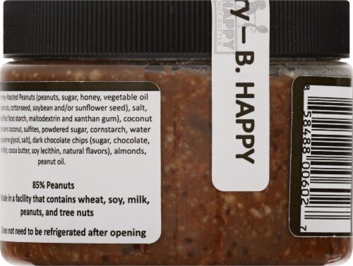 B.Happy Don't Worry Chocolate Coconut Almond Peanut Butter Perspective: back