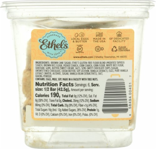 Ethel's Baking Co. Blondie Dandy Bars Perspective: back