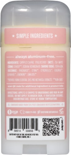 Humble® Brands Deodorant Stick Original Formula Aluminum Free Moroccan Rose Perspective: back