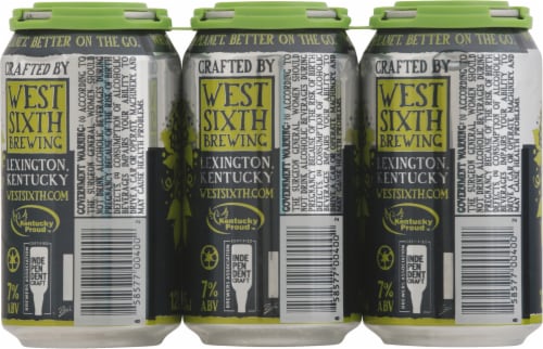 West Sixth Brewing India Pale Ale IPA Craft Beer Perspective: back