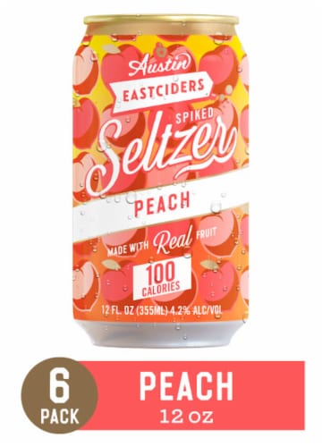Austin Eastciders Peach Spiked Seltzer Perspective: back