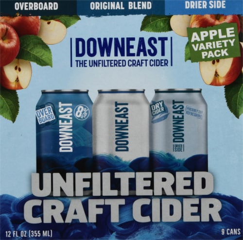 Downeast Unfiltered Cider Variety Pack Perspective: back