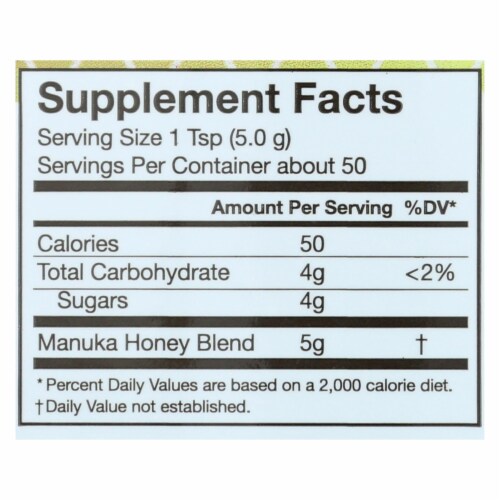 Manukaguard® Premium Gold Energy Manuka Honey Blend Perspective: back