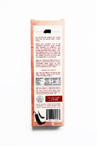 Red Bear Provisions All Natural Diablo Dry Salami Sticks Perspective: back
