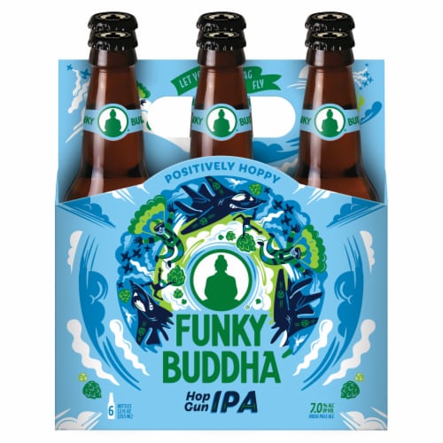 Funky Budda Brewery Hop Gun IPA Perspective: back
