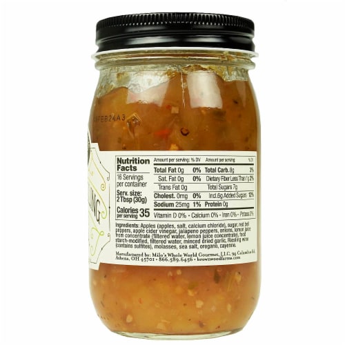 Apple Salsa 17oz. Perspective: back