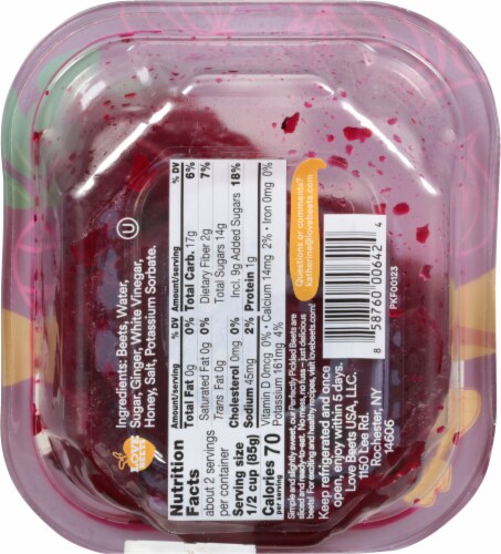 Love Beets Honey Ginger Pickled Beets Perspective: back