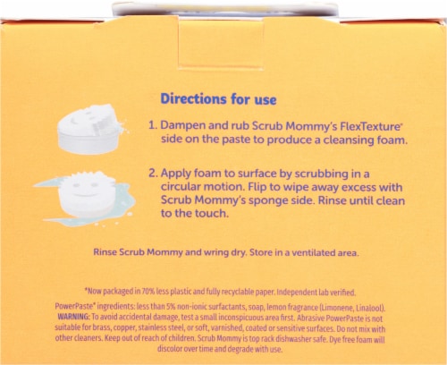 Scrub Daddy Power Paste™ + Scrub Mommy® Powerful Natural Cleaner Perspective: back