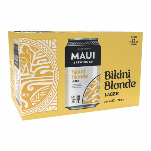 Maui Brewing Co. Bikini Blonde Lager Craft Beer Perspective: back