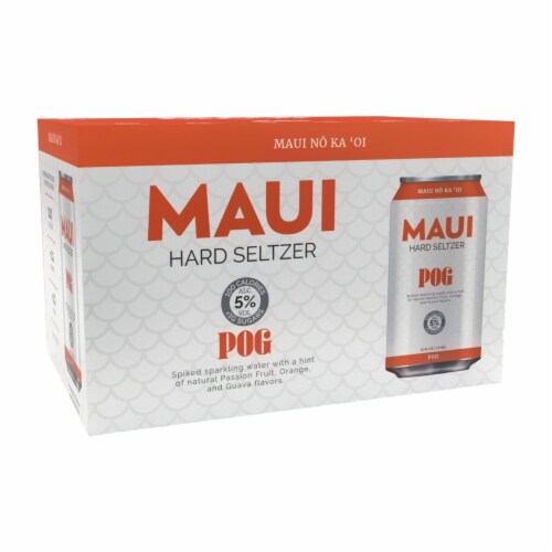 Maui Hard Seltzer POG Craft Spiked Sparkling Water Perspective: back