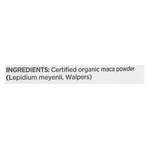 Navitas Naturals 100% Organic Maca Powder - Case of 6 - 16 oz. Perspective: back