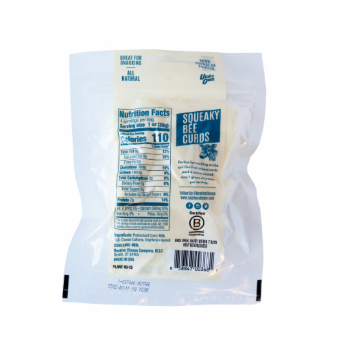 Beehive Cheese Squeaky Bee Curds Perspective: back