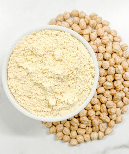 Palouse Brand Stone Ground Chickpea/Garbanzo Bean Flour Bundle: 9 LBS ( 3 - 3 LB Kraft Bags) Perspective: back