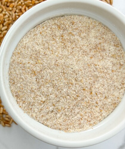 Palouse Brand Stone Ground Whole Wheat Bread Flour, 3 LBS Re-Sealable Bag Perspective: back