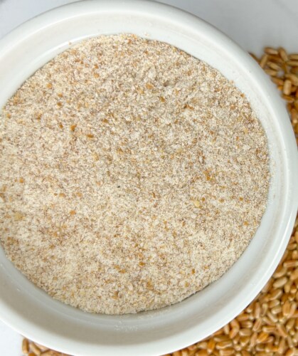 Palouse Brand Stone Ground Whole Wheat Flour, 3 LBS Re-Sealable Bag Perspective: back