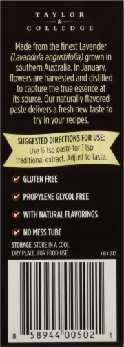 Taylor & Colledge Gourmet Lavender Extract Paste Perspective: back