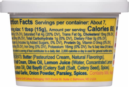 Old Bay® Garlic Butter Spread Perspective: back