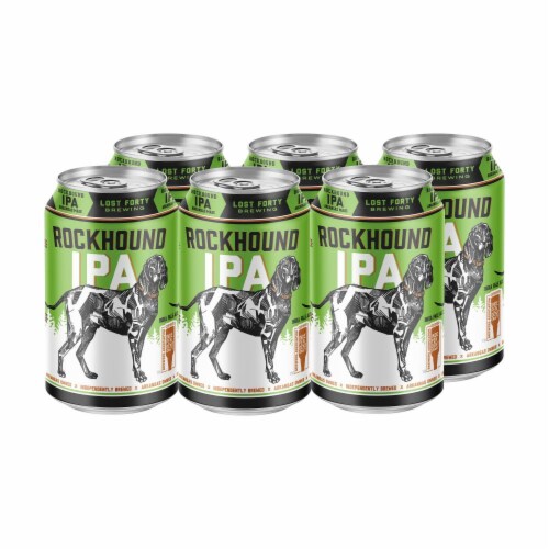 Lost Forty Brewing Rockhound IPA Craft Beer Perspective: back
