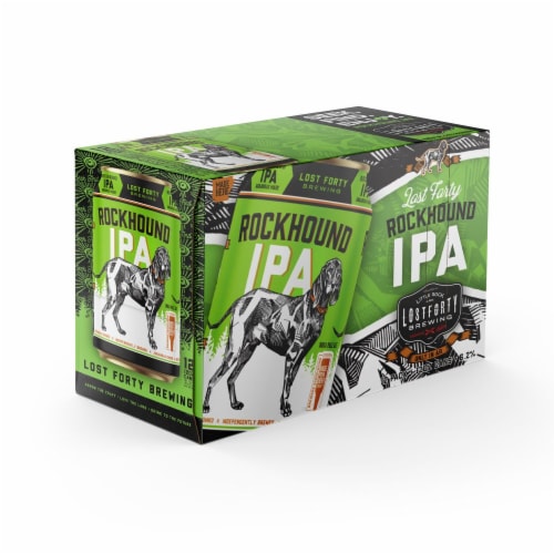Lost Forty Brewing Rockhound IPA Craft Beer Perspective: back