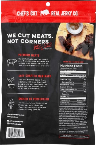 Chef's Cut Original Smokehouse Mini Beef & Pork Sticks Perspective: back