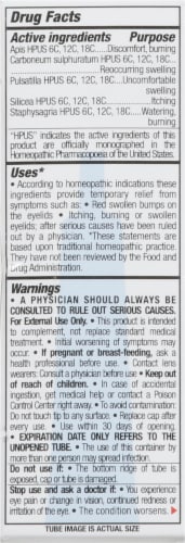 TRP Stye Relief Sterile Eye Ointment Perspective: back