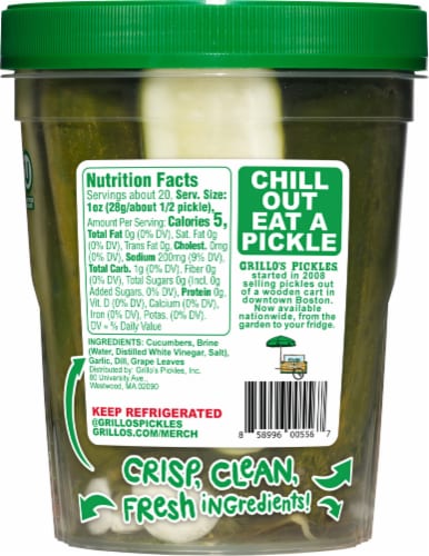 Grillo’s® Pickles Classic Dill PIckle Halves 32 oz