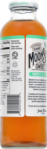 Moonshine® Mint & Honey Sweet Iced Tea Bottle Perspective: back