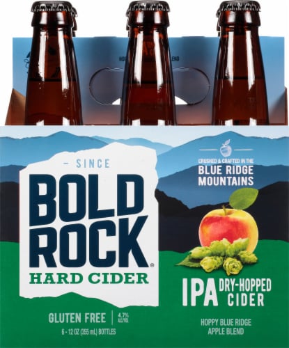 Bold Rock® India Pressed Apple IPA Bottles Perspective: back