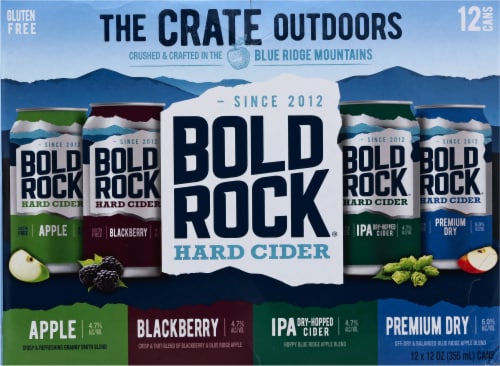 Bold Rock The Crate Outdoors Hard Cider Variety Pack Perspective: back