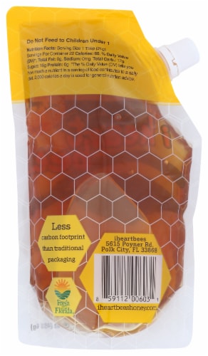 I Heart Bees Florida Summer Honey Perspective: back