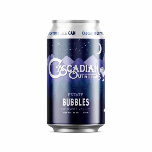 Cascadian Outfitters Bubbles White Wine Blend Perspective: back