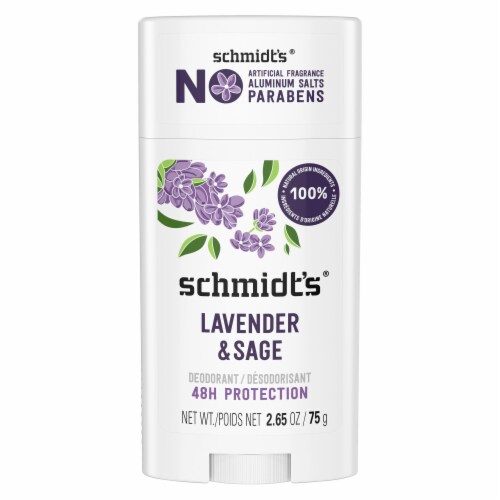 Schmidt's Lavender & Sage Aluminum Free Natural Deodorant Perspective: back