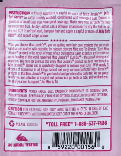 Miss Jessie's® Jelly Soft Curls® Hair Gel Perspective: back