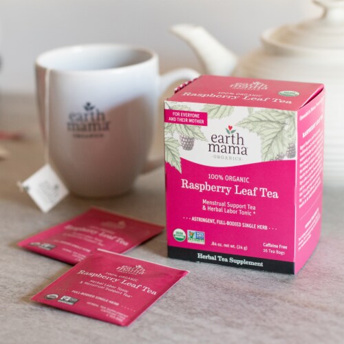Earth Mama Organic Raspberry Leaf Tea Perspective: back
